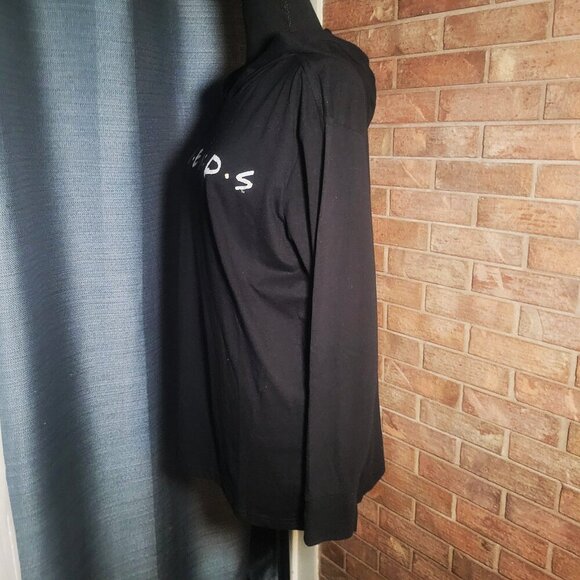 NWT Friends Long Sleeve Hoodie Black Television Series - Women's Size M - Picture 3 of 9
